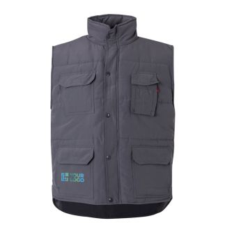 Gilet multi-poches matelassé en polyester 220 g/m² 