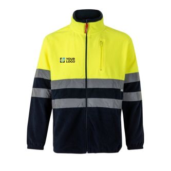 Veste polaire de travail bicolore en polyester 280 g/m² 