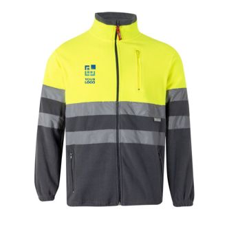 Veste polaire de travail bicolore en polyester 280 g/m²