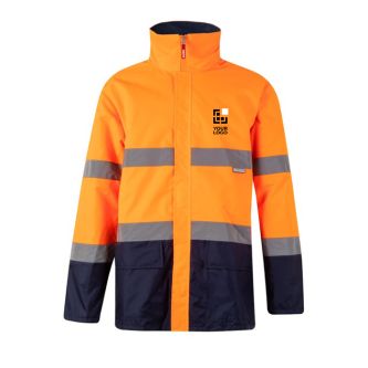 Parka de travail bicolore en polyester avec revêtement 190 g/m² 