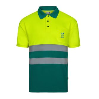 Polo de travail à manche courte unisexe œil de perdrix 140 g/m² 