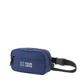 Banane en polyester recyclé avec doublure et 2 compartiments