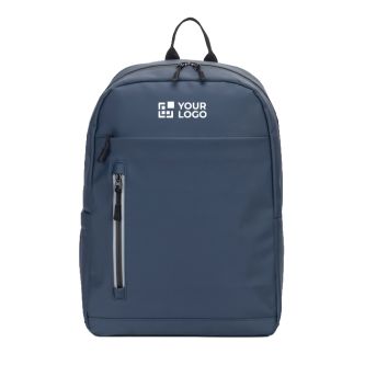 Sac à dos en similicuir pour PC 16", fermetures éclair imperméables