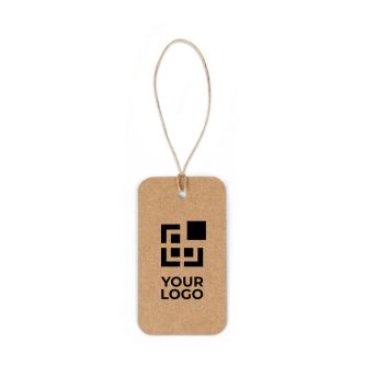 Étiquette en papier recyclé avec cordon naturel 700 g/m²