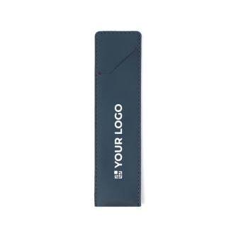 Étui pour stylo en cuir synthétique avec fermeture sécurisée