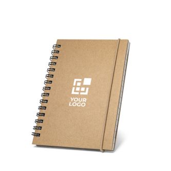 Carnet avec anneaux de couleur A6 couleur noir