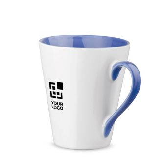 Mug en céramique original, anse et intérieur colorés et 320ml Royal