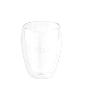 Verre en verre avec isolation d’air à double paroi 350ml