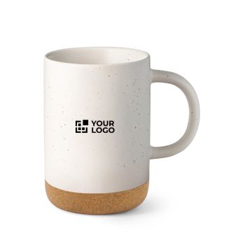 Tasse en céramique avec base en liège amovible et finition mate 320 ml