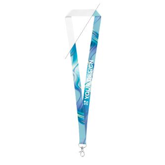 Cordon en polyester fabrication UE pour sublimation avec mousqueton