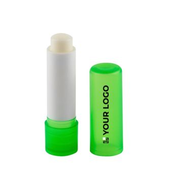 Baume à lèvres végan à la vanille avec emballage transparent