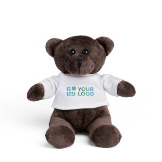 Peluche avec t-shirt à personnaliser couleur rouge