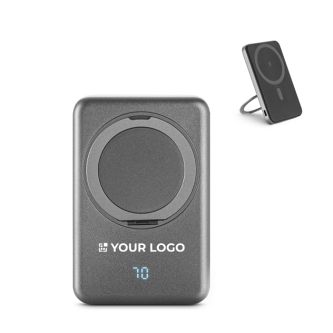 Batterie externe magnétique en ABS recyclé avec charge 15 W 5000 mAh