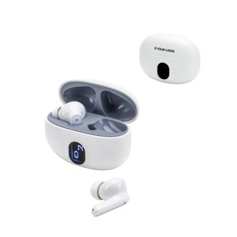 Écouteurs sans fil en ABS recyclé avec 4 heures d'autonomie