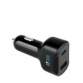 Adaptateur allume-cigare ultra-rapide avec deux ports USB