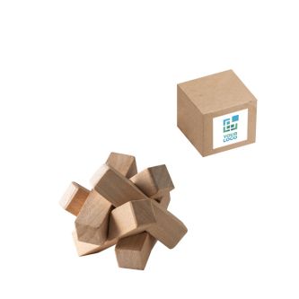 Casse-tête en bambou naturel en forme d’étoile à assembler