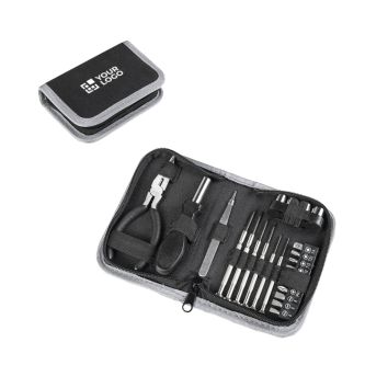Jeu d’outils 24 pièces en acier au carbone avec sac Oxford