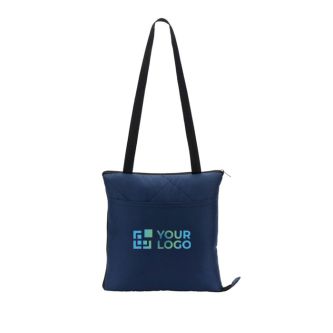 Couverture de pique-nique pliable en polyester se transformant en sac