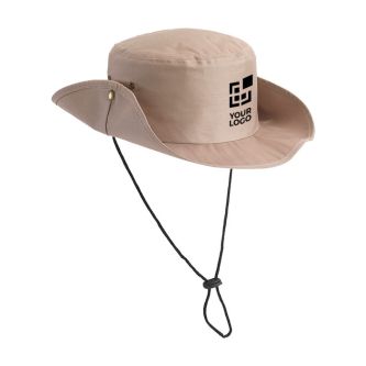 Chapeau de type safari en polyester avec trous d'aération