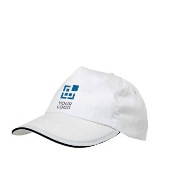 Casquette style sandwich polyester fermeture lacet et trous d'aération