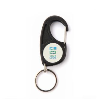 Porte-clés à deux faces avec mousqueton et attache pour toute occasion