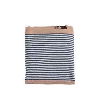 Serviette de plage en coton 100x180cm légère 220 g/m² avec zone d'impression