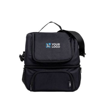 Sac isotherme à bandoulière fabriqué à partir de bouteilles recyclées avec zone d'impression