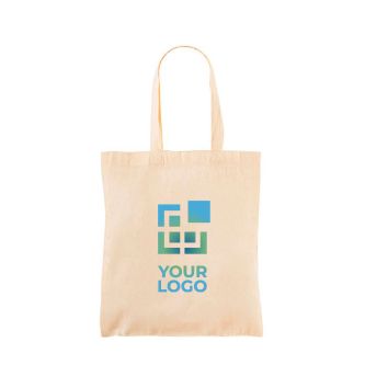 Sac de courses en coton idéal pour transporter des objets 105 g/m² avec zone d'impression