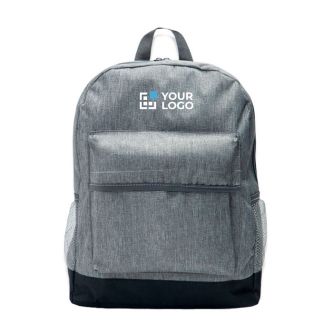 Sac à dos en polyester avec base colorée pour ordinateur 13" avec zone d'impression