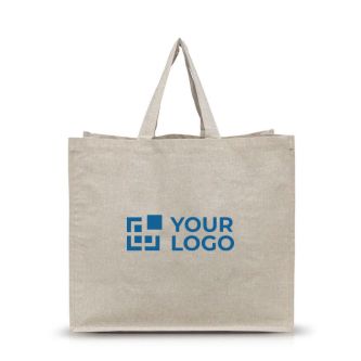 Sac multi-usage en coton recyclé résistant de 180 g/m² avec zone d'impression
