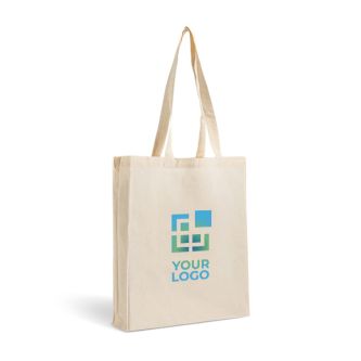 Sac en coton avec soufflet complet pour plus de capacité 140 g/m²