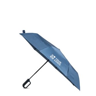 Parapluie pliant à 8 panneaux avec poignée style mousqueton, Ø100 cm