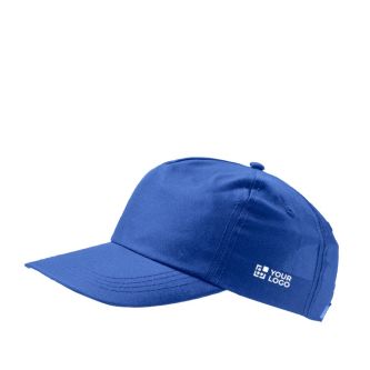 Casquette en polyester recyclé avec visière incurvée 125 g/m2 avec zone d'impression