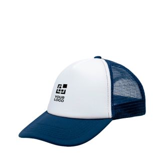 Casquette avec filet arrière respirant et panneau frontal 370 g/m²