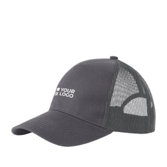 Casquette trucker à 5 panneaux avec fermeture snapback 250 g/m²
