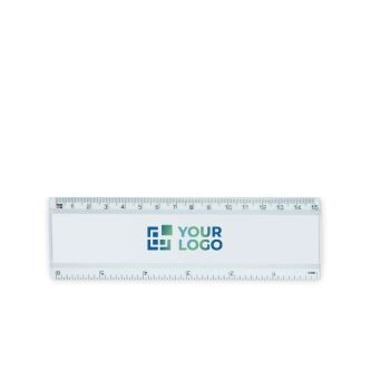 Règle enfant transparente avec une face personnalisable 30 cm avec zone d'impression