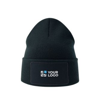 Bonnet en polyester recyclé à double couche avec patch