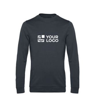 Pull à col rond ajusté en coton 280 g/m² B&C avec zone d'impression