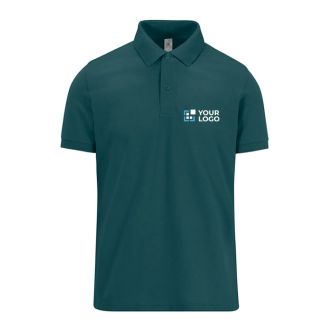 Polo basique unisexe en coton à manches courtes 210 g/m² B&C avec zone d'impression