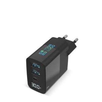 Chargeur mural pour charger plusieurs dispositifs avec écran LED 30W avec zone d'impression