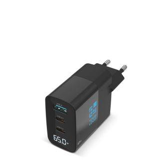 Chargeur mural pour charger plusieurs dispositifs avec écran LED 65W avec zone d'impression