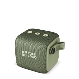 Enceinte carrée étanche Fresh 'n Rebel Rockbox Bold S avec zone d'impression