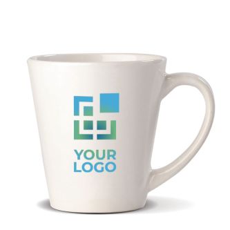 Tasse blanche en céramique spéciale pour sublimation 350ml avec zone d'impression