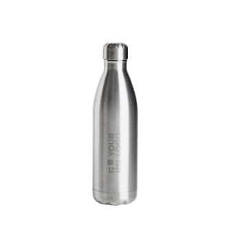 Bouteille en acier à double paroi avec haute capacité thermique 500ml avec zone d'impression