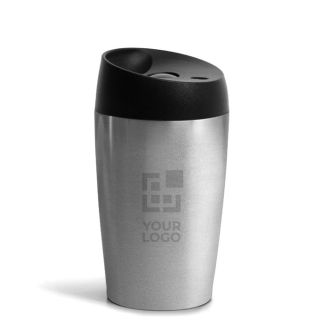 Verre à emporter anti-fuites compatible avec les machines à café 240ml avec zone d'impression