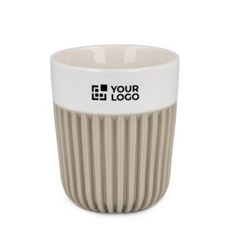 Tasse en porcelaine fabriquée en Europe avec housse isolante, 280 ml