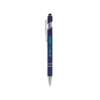 Stylo en aluminium recyclé avec clip robuste et encre bleue