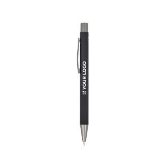 Stylo en aluminium recyclé à toucher doux et encre bleue