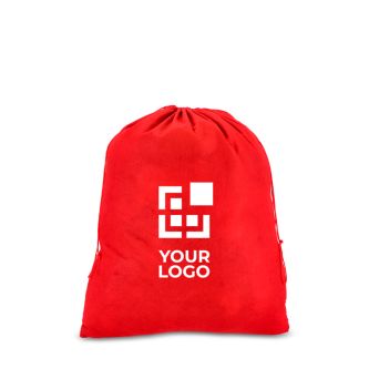 Grand sac cadeau en feutre avec cordons assortis