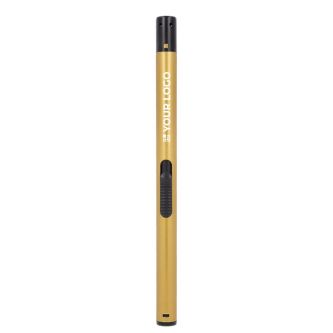 Long briquet design droit en couleurs métalliques avec zone d'impression